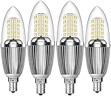 HZSANUE E14 LED Kerze Lampen 12W, 6000K Tageslicht Weiß, 1350lm,Entspricht 100W...