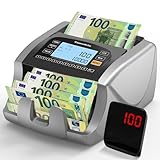Tamodeix NX-270 Geldzählmaschine, EUR USD GBP-Geldzähler, UV/MG/IR-Erkennung, 1000...
