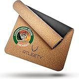 ATLEETY® Kork und Naturkautschuk Yogamatte - natürliche Gymnastikmatte - rutschfest,...