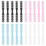 ZITFRI 20Pcs Maskenhalter verstellbar Mundschutzverlängerung Anti-Rutsch Ohrhaken gegen...