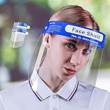 Aronlior 2 Stück Anti-Fog Face Shield Transparente Gesichtsvisier Visier Gesichtsschutz