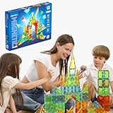Geomag Magnetic Tiles Gems 100 – Magnetische Konstruktionen 100 Stück 3D-Bretter –...