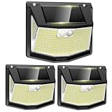 TECKNET Solarlampen für Außen mit Bewegungsmelder [3 Stück] 248 LED...