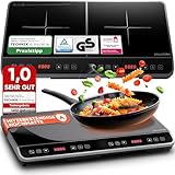 Stillstern Doppel-Induktionskochfeld | Doppel-Induktionskochplatte [3600W] mit...