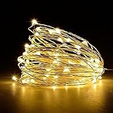 Jsdoin Lichterketten Batterie,5m 50LEDs Draht Lichterkette mit Batterie,Klein Innen...
