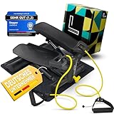 LANDWEHR Stepper für zuhause, Treppensteiger Fitnessgerät, bis 180kg belastbar, Stabile...