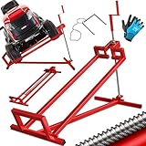 MASKO® XXL Rasentraktorheber 400 kg Hebevorrichtung Hebebühne Aufsitzmäher...