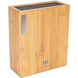 KARL HAUSMANN Bambus Messerblock, Universeller Messerblock aus Holz, universell...