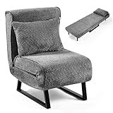 Makika Schlafsessel Schlafsofa Boucle LEA 4in1 - Bettfunktion - Verstellbare Rückenlehne...
