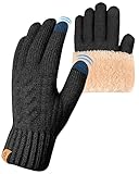 ARFNKIM Damen Winterhandschuhe mit Fleecefutter, Touchscreen Warme Gedehnt Dicke...