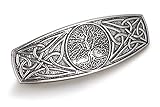 KKJOY Vintage Metall Haarspange Silber, Keltische Knoten Haarklammer Groß, Baum des...