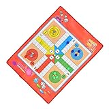 Zerodis Verschleißfestes Ludo-Spiel aus Vliesstoff, Brettspiel für Jungen und Mädchen,...
