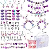 Zoyomax Mädchen Geschenke 6-12 Jahre, 162 Stück Schmuck Basteln Armbänder...