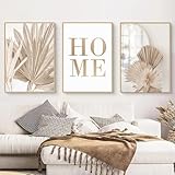 3-teiliges Leinwandbild Set,Moderne Boho Bilder Wohnzimmer Deko Schlafzimmer...