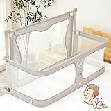 3 in 1 Beistellbett Baby, Babywiege, Kinderbett Babybett,Beistellbett für Babys im Bett,...
