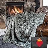 CELFER Kuscheldecke Flauschig Decke, Webpelzdecke, Super Weich, Plüschig, Warme...