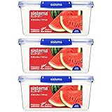 Sistema KLIP IT PLUS Frischhaltedosen Set, 3,35 l, auslaufsichere, stapelbare und...