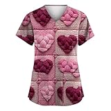 Valentinstag Damen Mode Kasacks Tunika T-Shirt Pflege Kleidung SchlupfMode Kasacks...