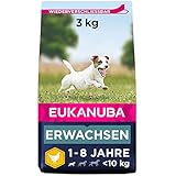 Eukanuba Hundefutter mit frischem Huhn für kleine Rassen, Premium Trockenfutter für...