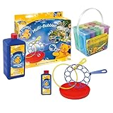 MALEFIX Straßenkreide 20er Packung + PUSTEFIX Multi-Bubbler mit Seifenblasen...