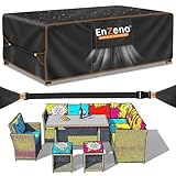 Enzeno Abdeckung Gartenmöbel Rechteckig 250x210x90cm, Wasserdicht Abdeckplane...