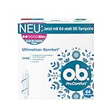 o.b. ProComfort Mini, Tampons für leichte bis mittlere Tage mit Dynamic...