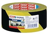 tesa Signal Markierungsklebeband PREMIUM - selbstklebendes Warnband zur permanenten...