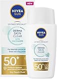 NIVEA Sun – UV-Flüssigkeit für Gesicht Derma Skin Clear LSF 50+ –...
