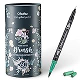 Ohuhu Dual Brush Pen Set, 60 Filzstifte Doppelseitig Fineliner Set Aquarell...