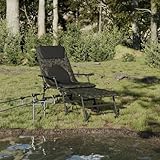 SDWEHO7 Campingliege Angelliege Relaxliege bis 180 kg belastbar Bedchair Liege Gartenliege...