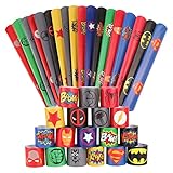 Superhelden Snap Armbänder 36Pcs Bunte Schnapparmbänder Slap Wristband Party...