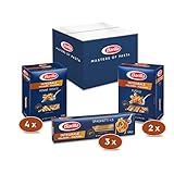 Barilla Vollkorn Pasta Box - Multipack mit 3 Varianten Vollkorn Pasta, 9 x 500g