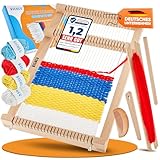 RICNEV® Webrahmen für Kinder |Hochwertiger Holz Webrahmen Komplett-Set inkl....