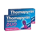 Thomapyrin TENSION DUO bei Kopfschmerzen, mit Ibuprofen und Coffein, 2 x 18 St,...