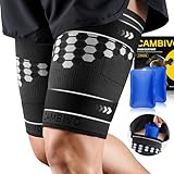 CAMBIVO Oberschenkelbandage 2 Stück, Oberschenkel Reiben Schutz Kompression mit...