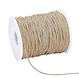 PandaHall 100 Yards 1mm gewachste Baumwollschnur Faden Perlenschnur für Armband...