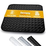 Duschmatte rutschfest 53 cm x 54 cm (schwarz) | Antirutschmatte für die Dusche | BPA-frei...