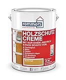 Remmers Holzschutz-Creme 3in1 eiche hell, 0,75 Liter, tropffreie Holzlasur für aussen,...