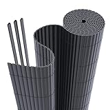 interGo PVC Sichtschutzmatte Sichtschutzzaun Privatsphäre Wetterfest für...