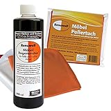 Renuwell Möbel Poliertuch 4 Stück + Möbel-Regenerator 500 ml Spar-Set