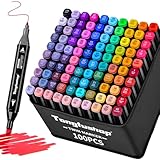 Tongfushop 100 Alkohol Stifte Set, 2 Sekunde Schnell Trocknende Alkohol Marker Set,...