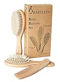 BABYLEDO Babybürsten 3er Set für Neugeborene und Kleinkinder, Haarbürste mit...