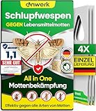 anwerk® Schlupfwespen gegen Lebensmittelmotten - 4 Karten à 1 Lieferung -...