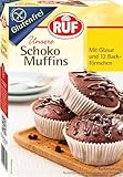 RUF Glutenfreie Muffins Schoko mit Kakaoglasur, Backmischung für schokoladige American...