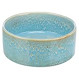 TRIXIE - Futternapf für Hunde aus Keramik, 0,9 l/Ø 16 cm, Blau