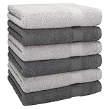 Betz 6 Stück Handtücher Premium 100% Baumwolle Größe 50 cm x 100 cm...