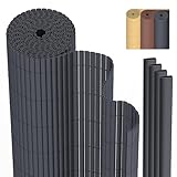 PVC Sichtschutzmatte Sichtschutzzaun 80 x 300 cm Privatsphäre Wetterfest für Garten,...