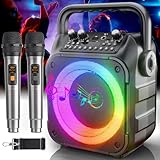 Karaoke Maschine mit 2 Karaoke Mikrofonen: Singingmate Karaoke Anlage mit 2 Mikrofonen...