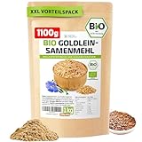 Goldleinsamenmehl Bio 1Kg + 100g extra XXL-Vorteilspack Gold Leinsamenmehl,...