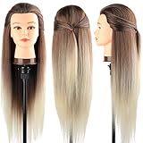 DanseeMeibr Trainingsköpfe 100% von dem Hochtemperaturfaser Haar Hairdressing...